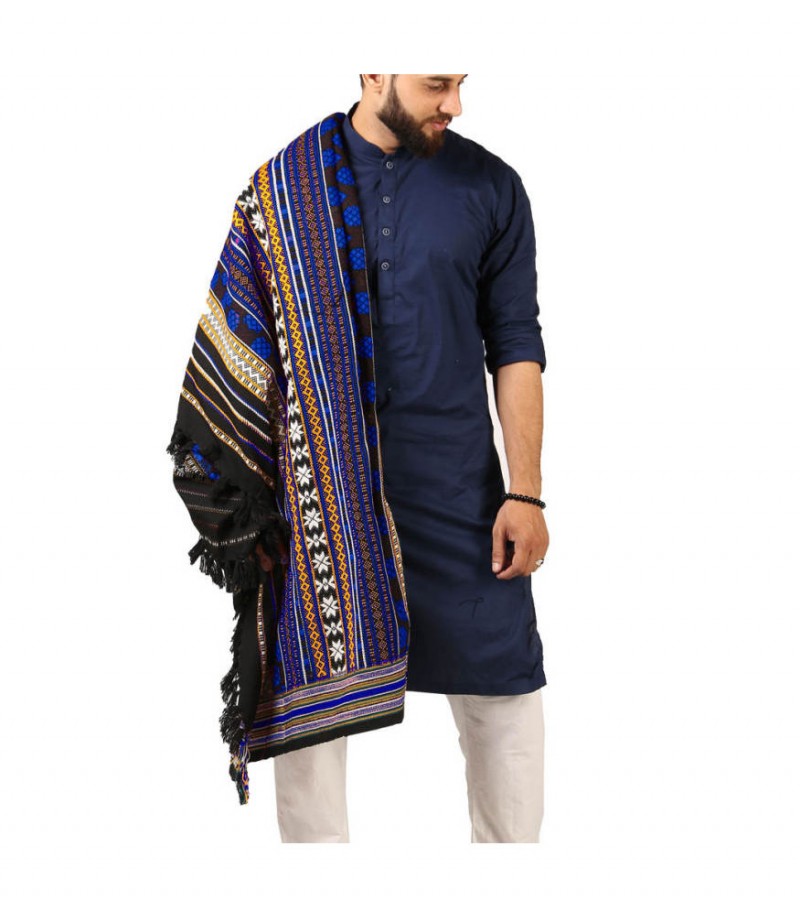 Black & Blue Tharri / Wadera Shawl