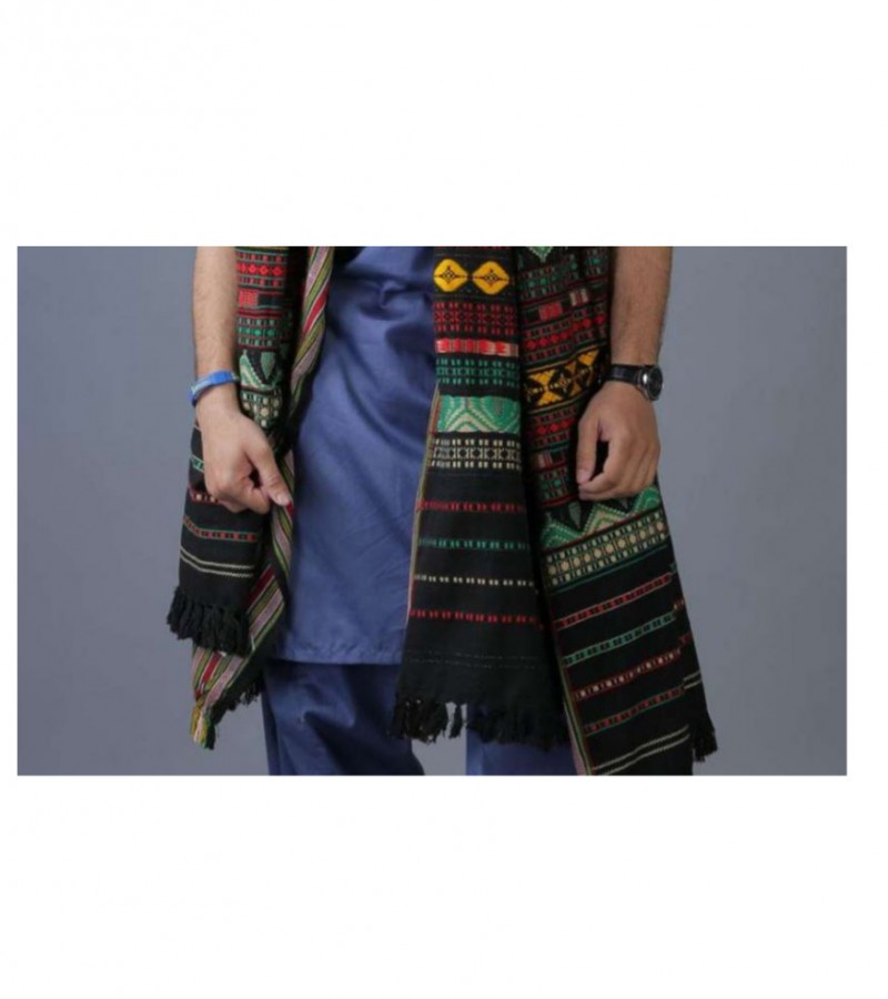 Black & Green Tharri / Wadera Shawl