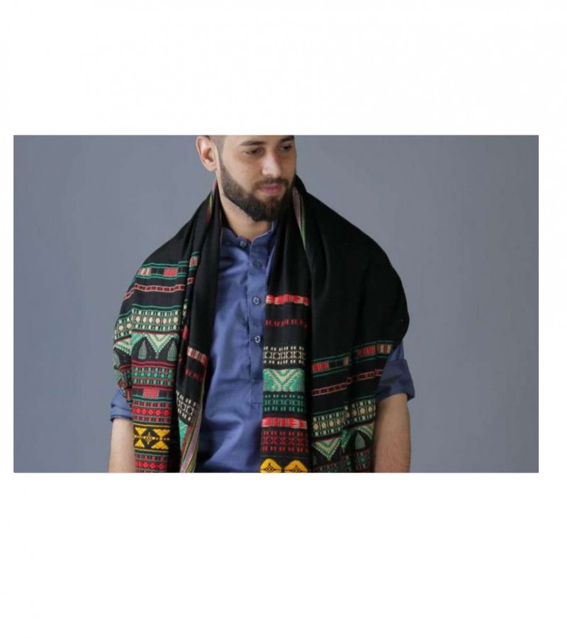 Black & Green Tharri / Wadera Shawl