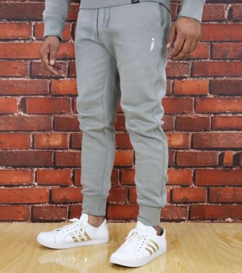 Cion Super Soft Casual Grey Fleece Sweat Pants For Men