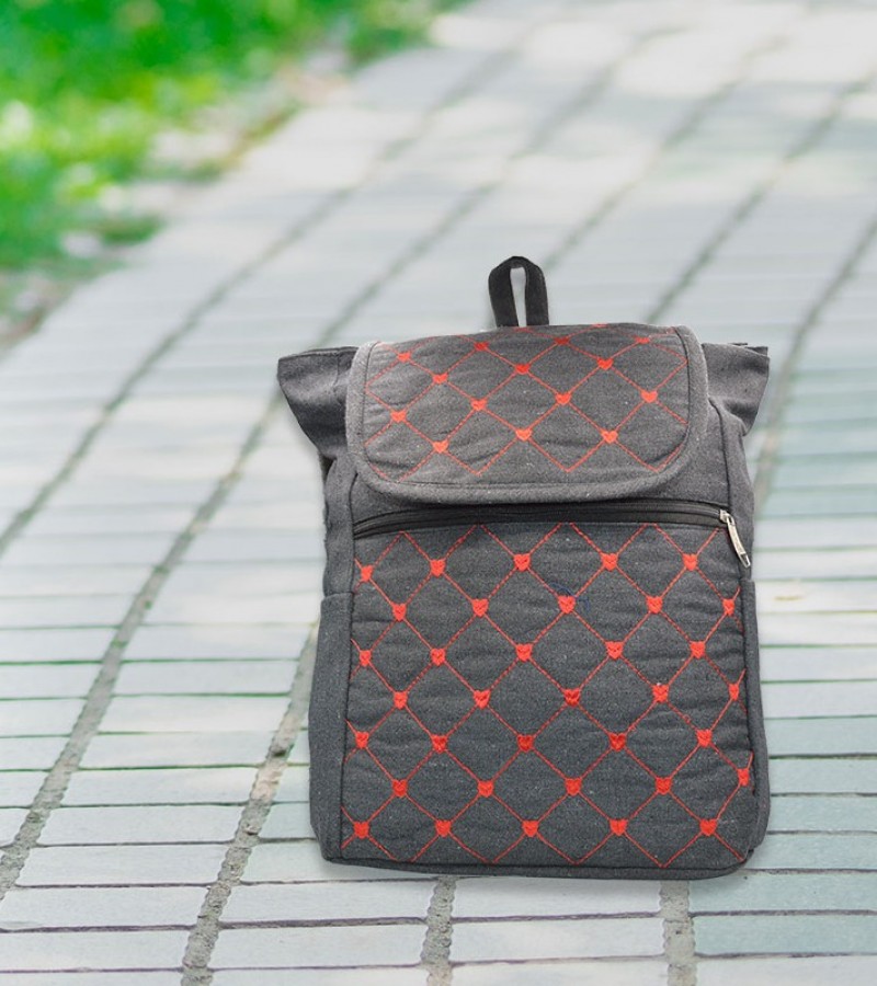 Classic Pink Dotted Bag For Girls