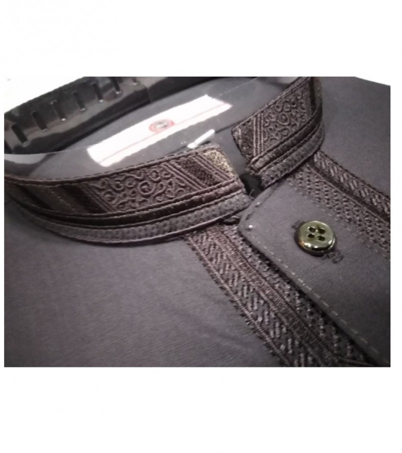 Dark Purple Shalwar Kameez For Men