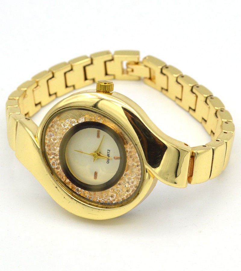 Diar Golden Dial Watch For Girls