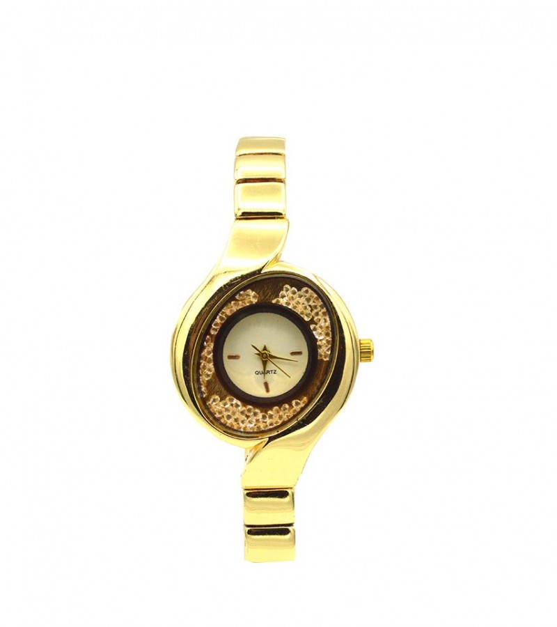 Diar Golden Dial Watch For Girls