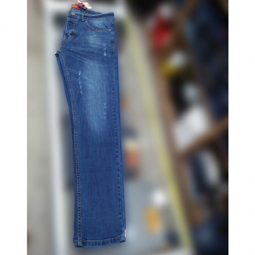 Export Quality Fit Jeans Pant For Men - Blue - 30 to 36
