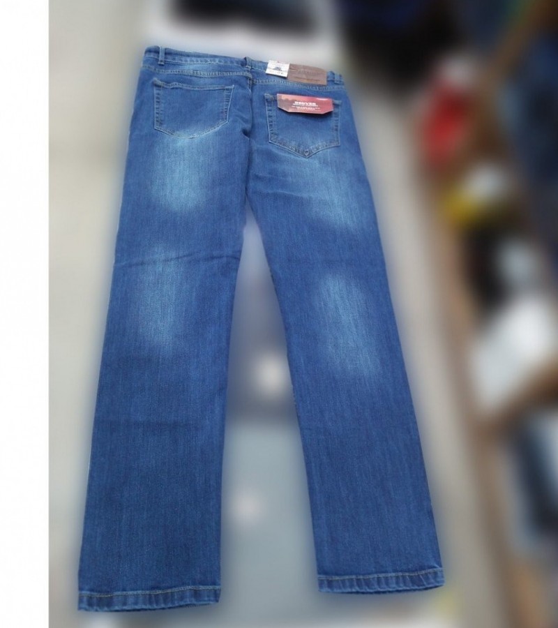Export Quality Fit Jeans Pant For Men - Blue - 30 to 36