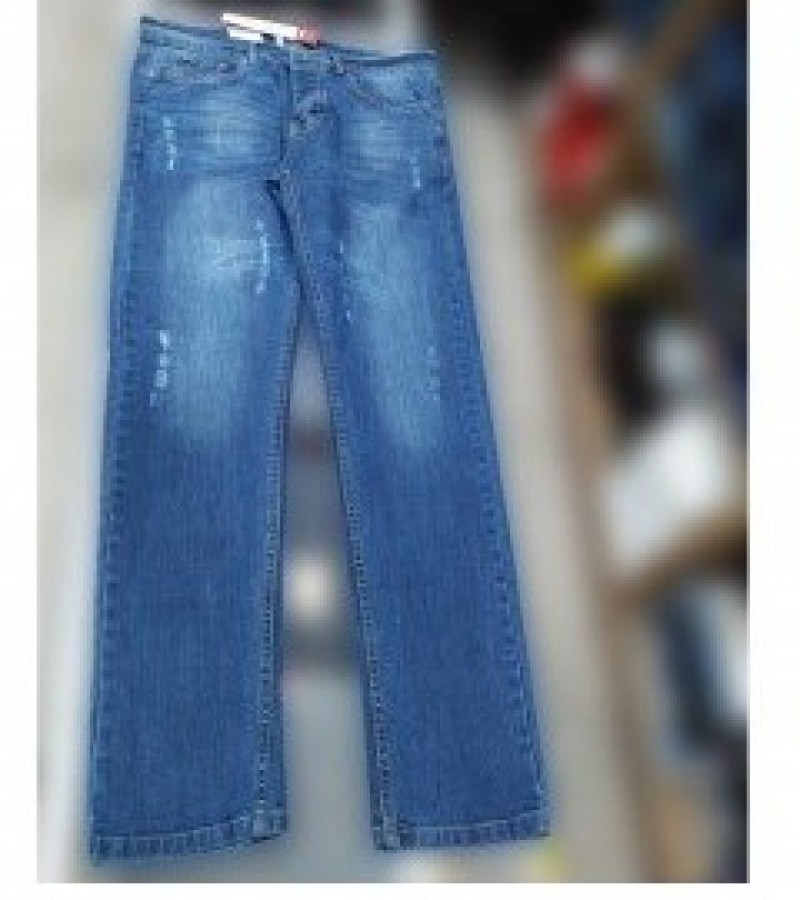 Export Quality Fit Jeans Pant For Men - Blue - 30 to 36