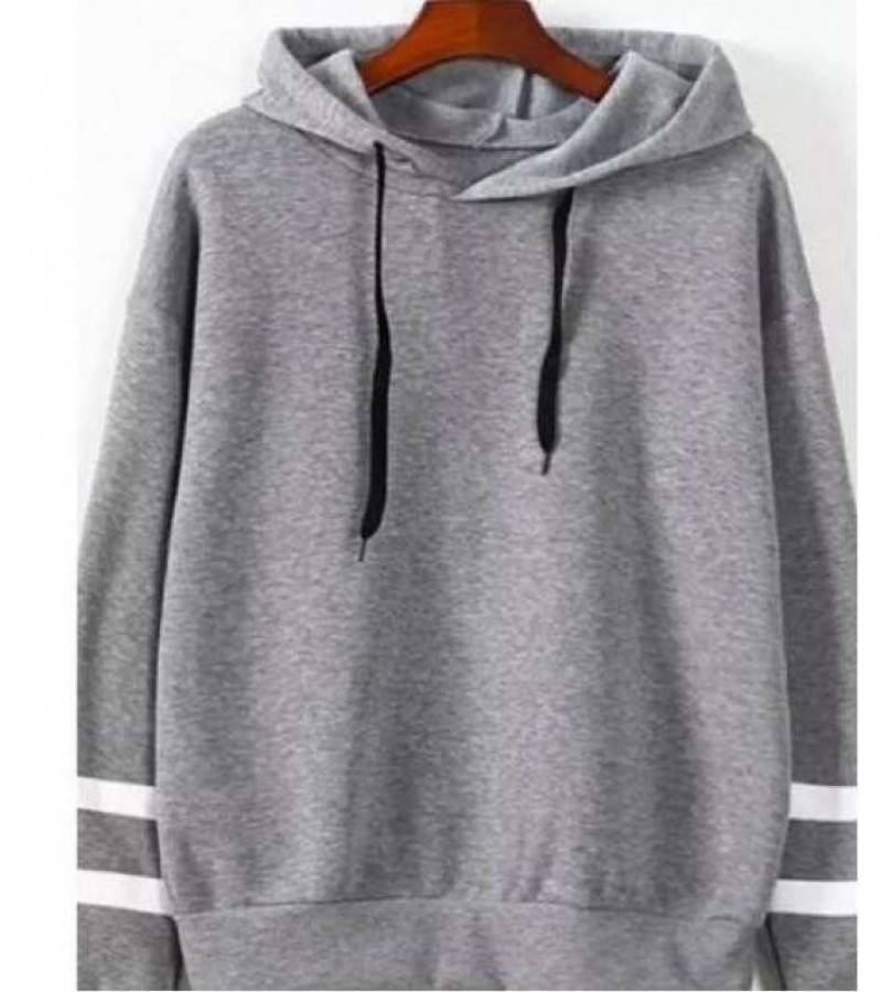 Grey Sleeve Stripe Stylish Cardigan