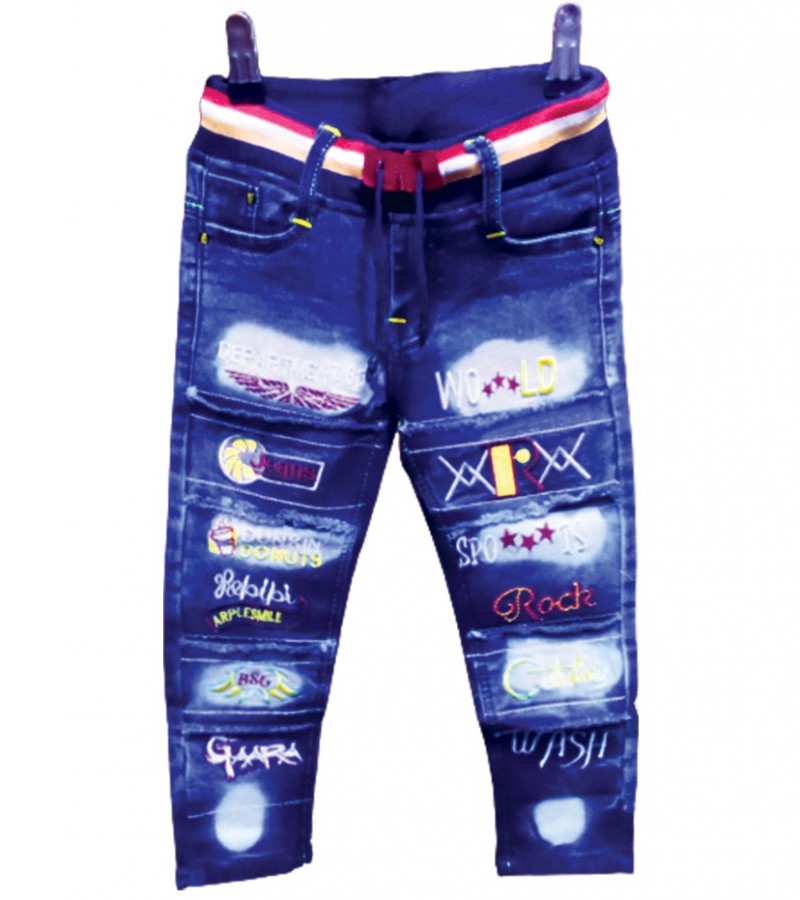 Kids Denim Stretchable Jeans For Boys