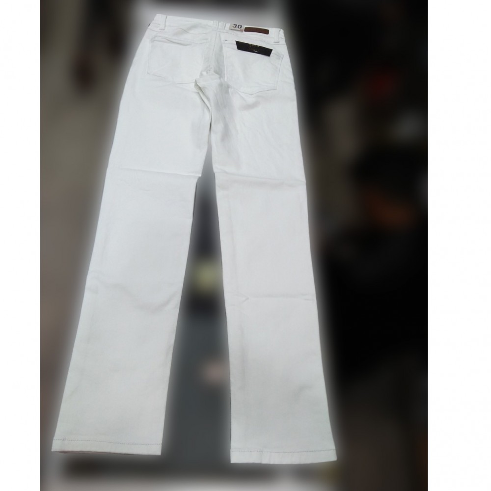 Loose Fit Cotton Pant For Men - White - 30 to 36
