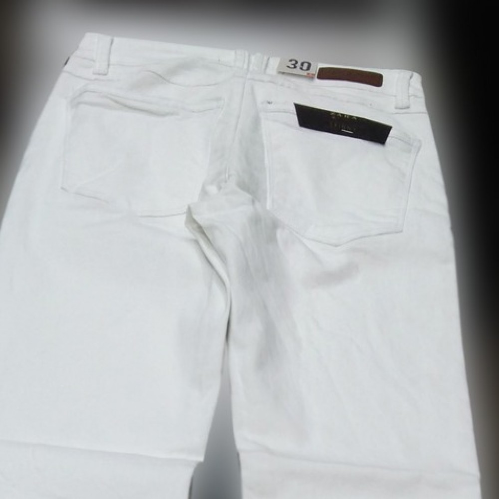 Loose Fit Cotton Pant For Men - White - 30 to 36