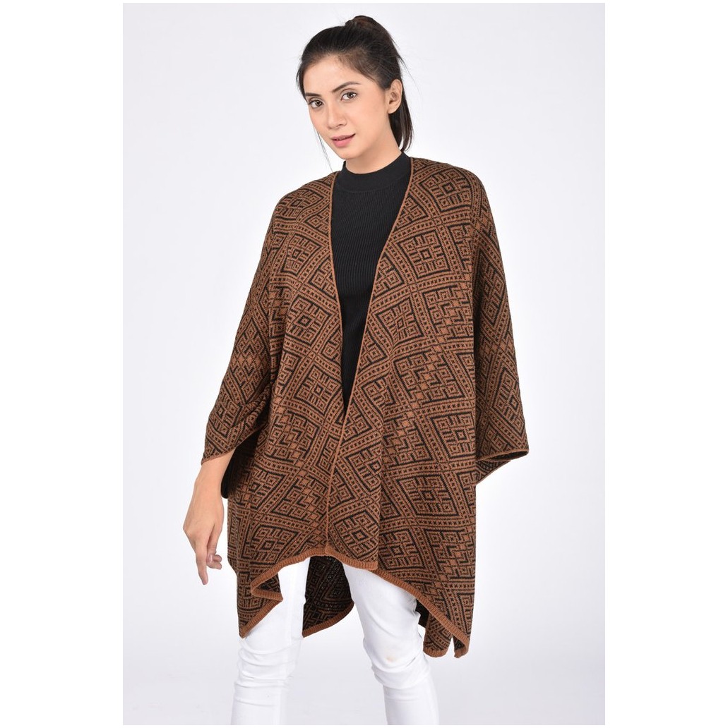 Outfitters Cape Shawl For Women - Brown