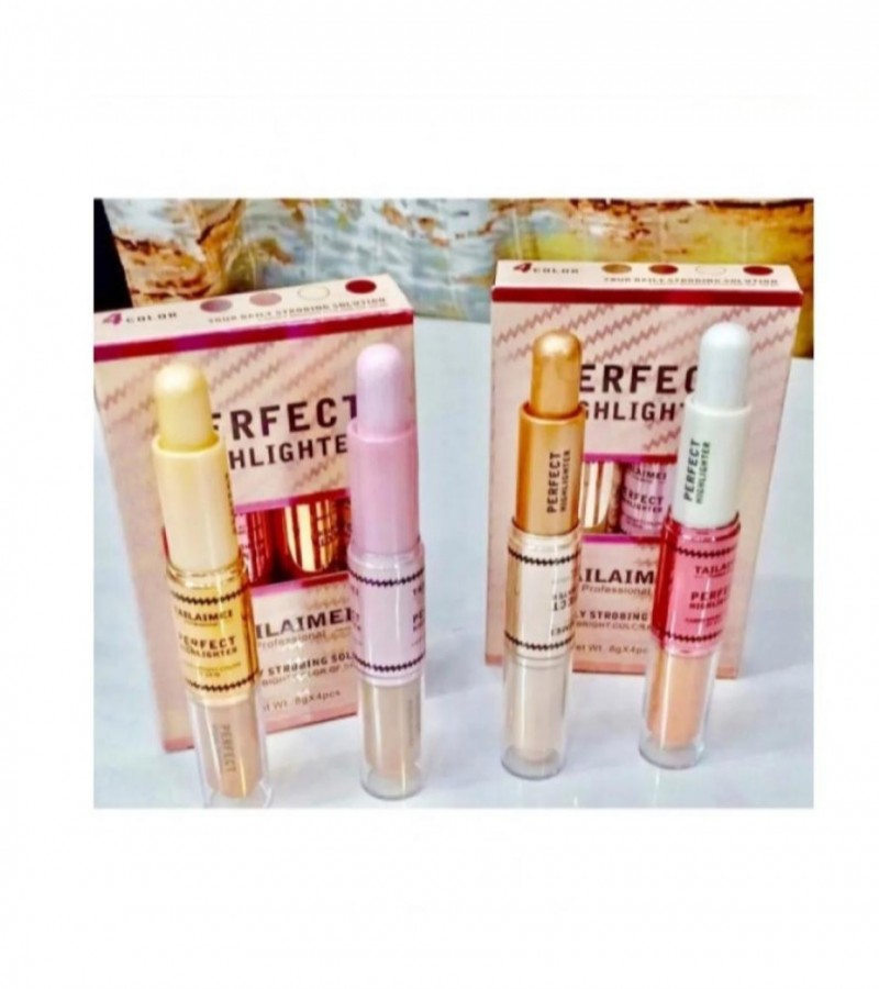 Pack Of 4 DUAL HIGHLIGHTER STICK BY TAILAIMEI