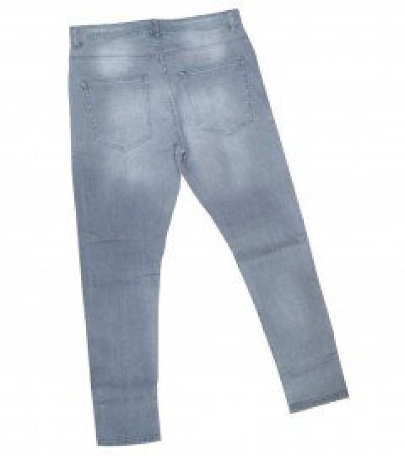 Premium Quality Slim Fit Jeans Pant For Men - Grey - 28” to 40”