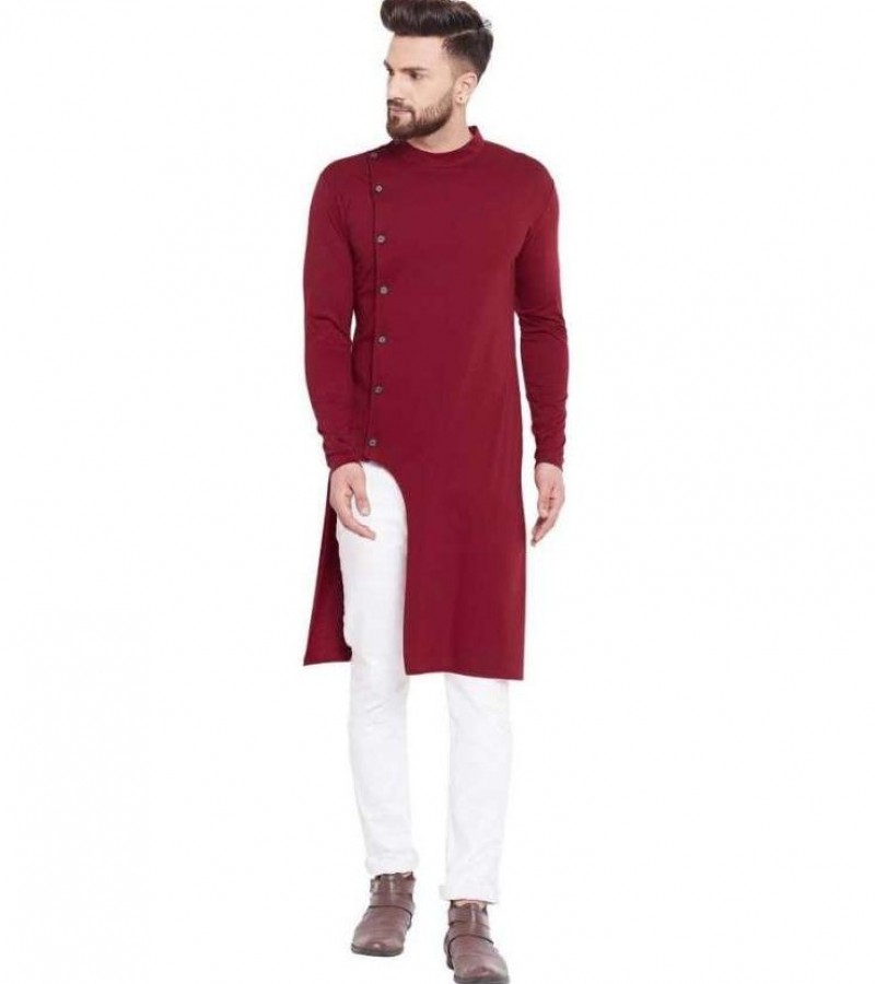 Pure Cotton Stitched kurta for men