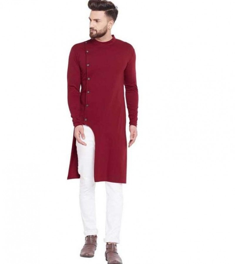 Pure Cotton Stitched kurta for men