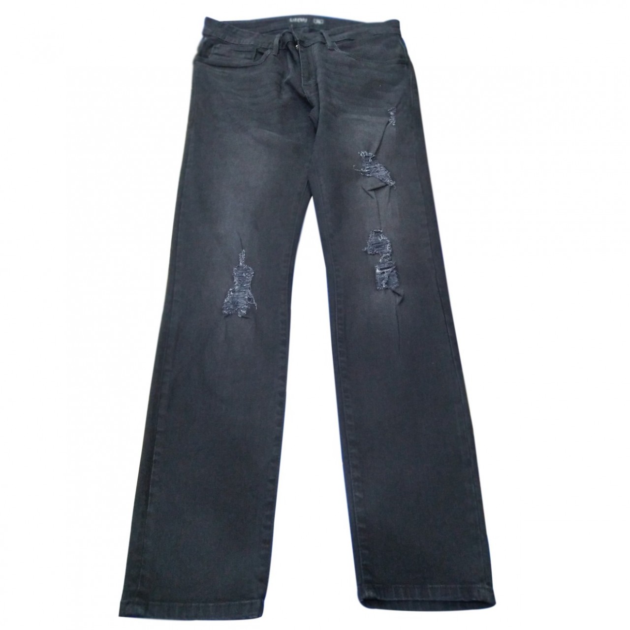 Relaxed Fit Striped Denim Jeans Pant For Men - Black - 28” to 40”