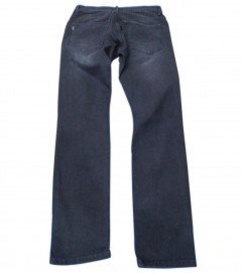 Relaxed Fit Striped Denim Jeans Pant For Men - Black - 28” to 40”