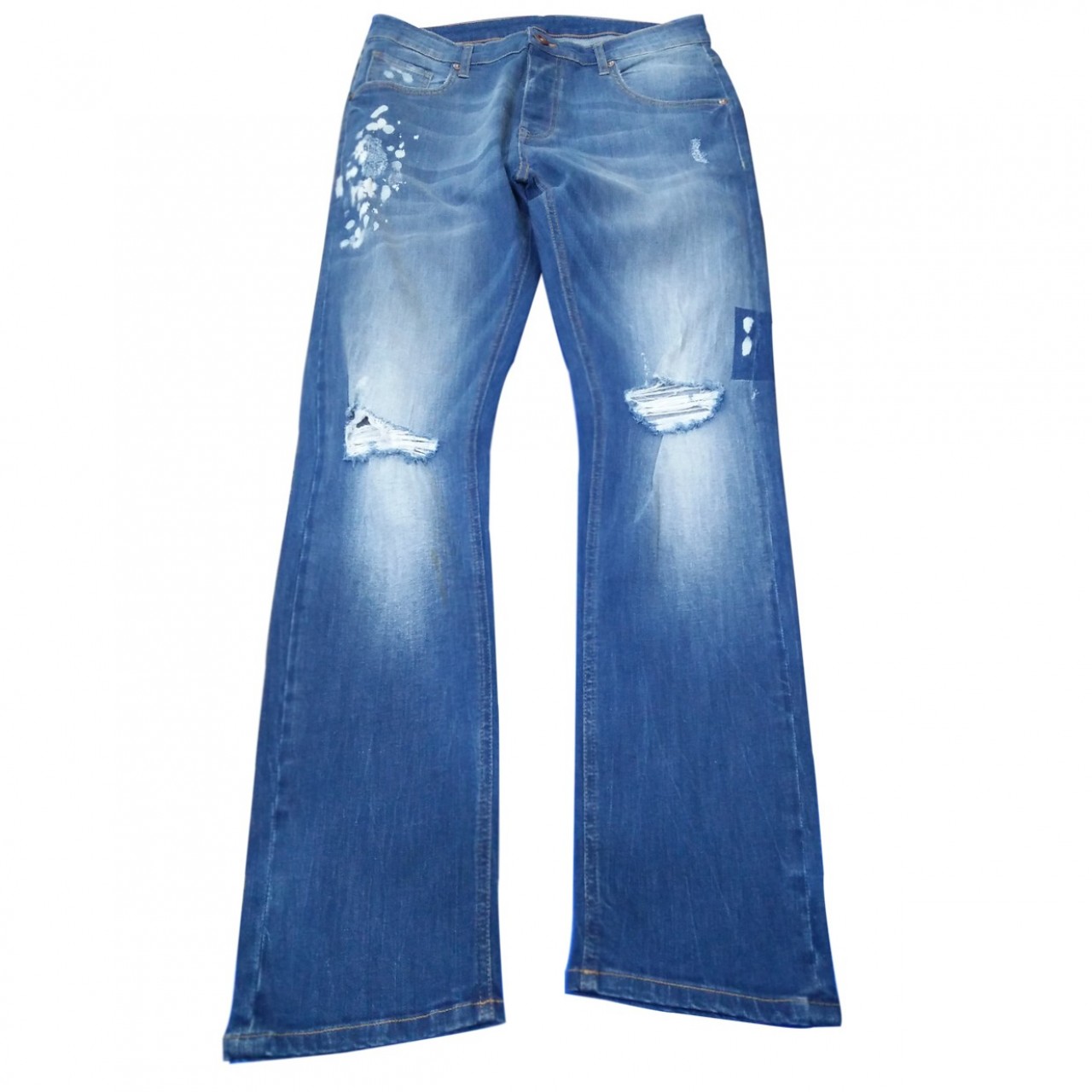 Relaxed Fit Striped Denim Jeans Pant For Men - Light Blue - 28” to 40”