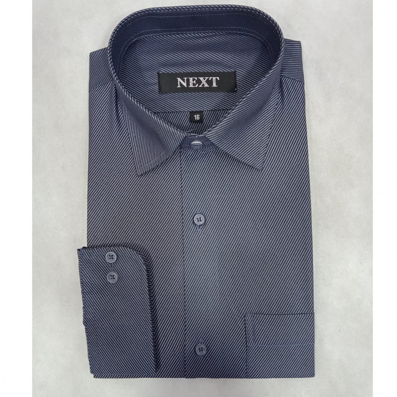 Self Lining Formal Shirt For Men - Double Needle Stitching - Grey