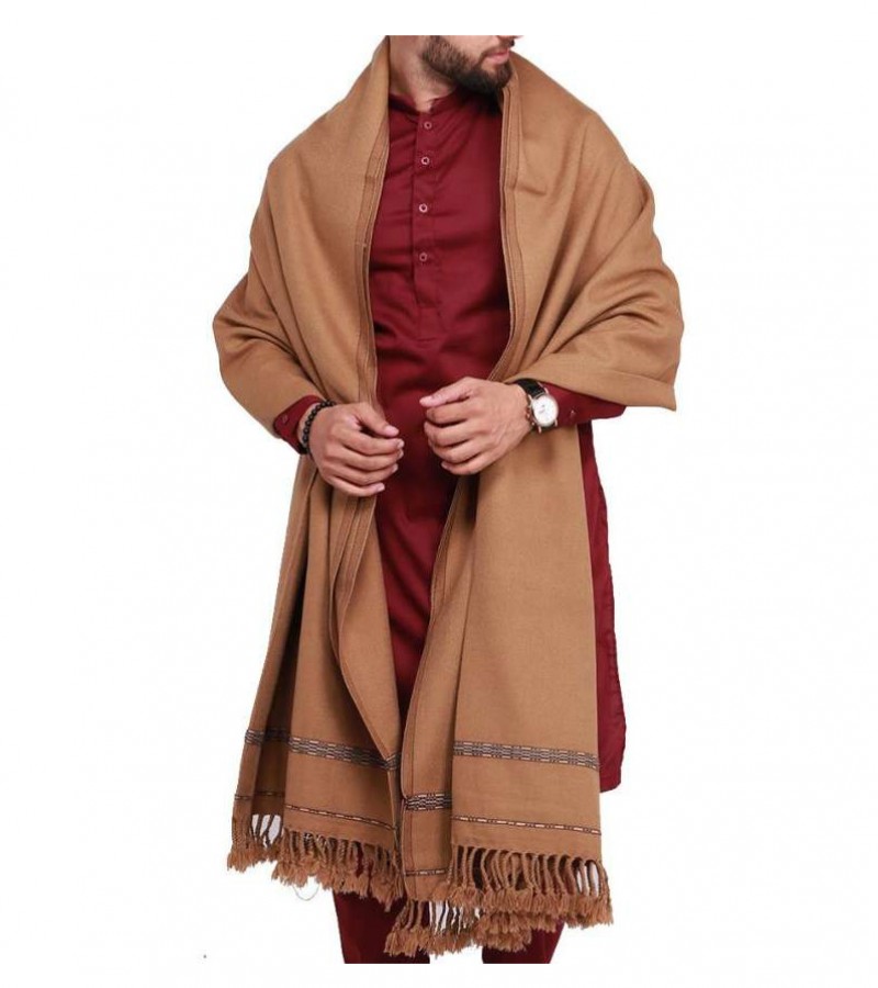 Shawl Pashmina Pure Acro-Woolen Shawl Kashmiri Dhussa For Men