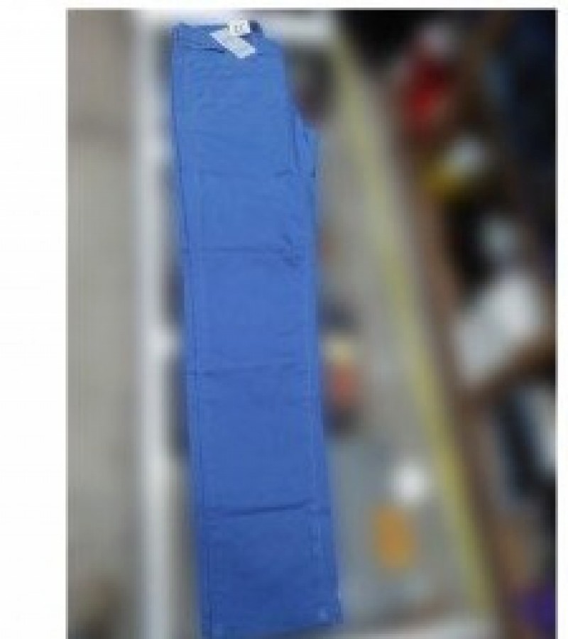 Slim Fit Cotton Pant For Men - Sky Blue - 30” to 36”