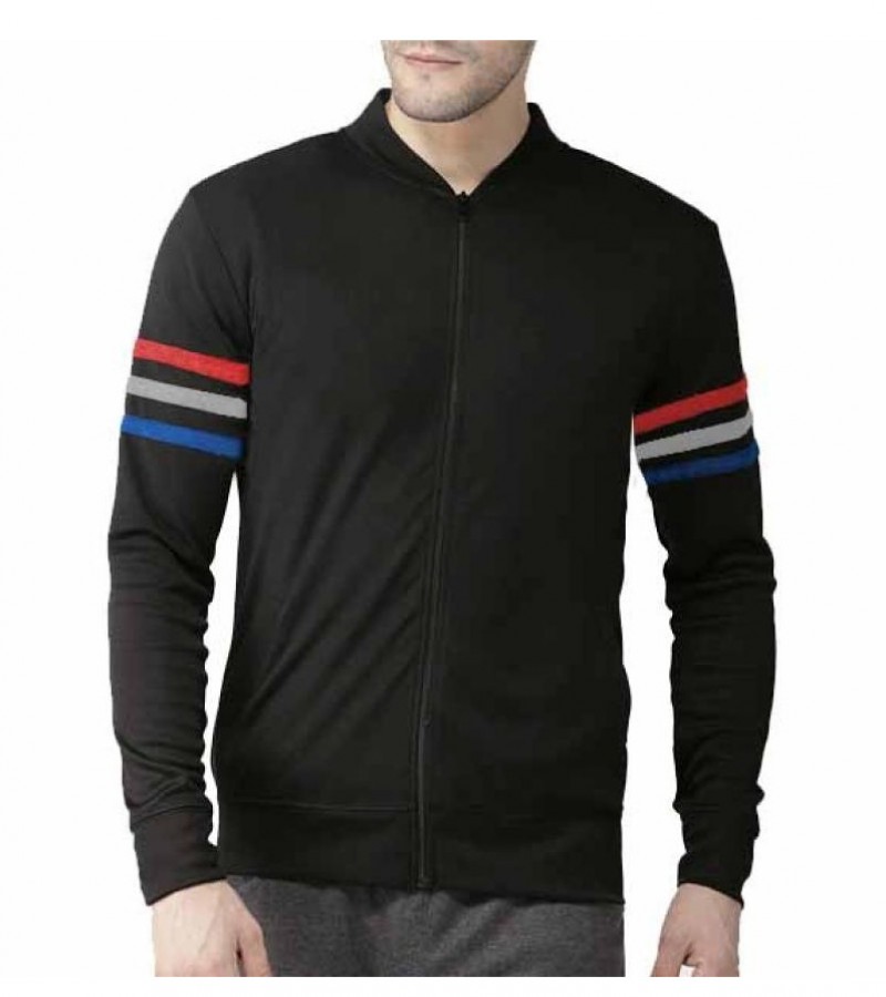 Three Strip Fleece Jacket