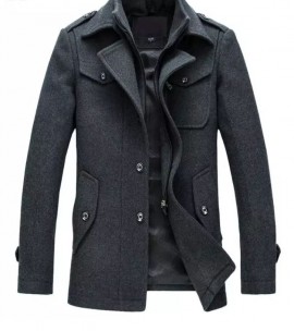 Pakistan Fleece Long Coat Warm Winter James Bond Fleece Coat