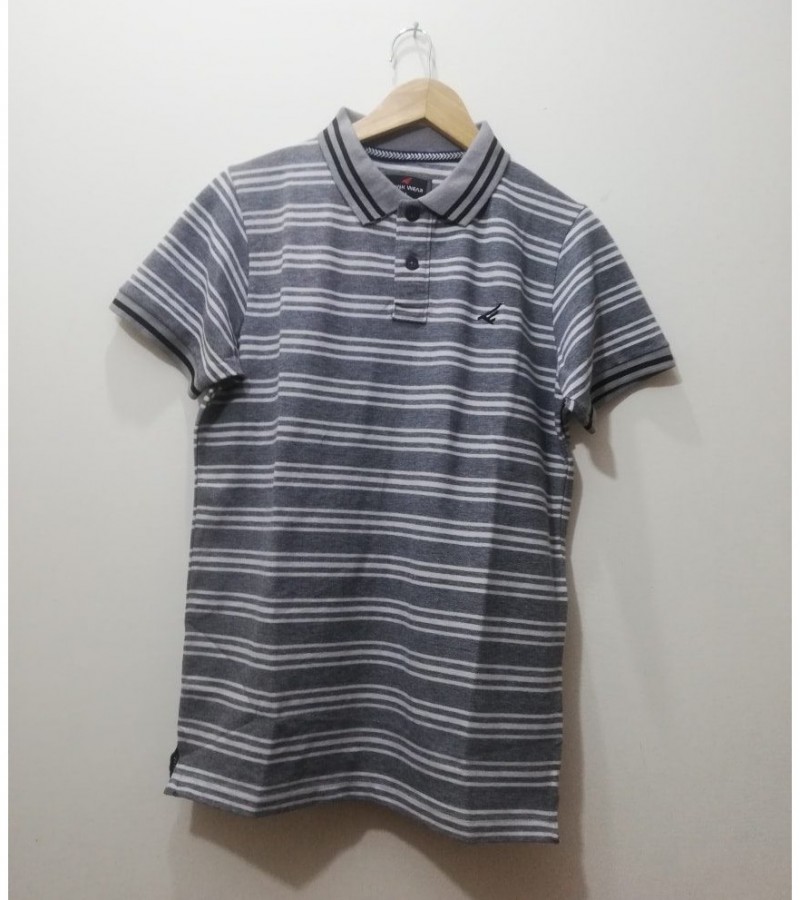 TIPPED COLLAR JERSEY POLO - ALEXANDER