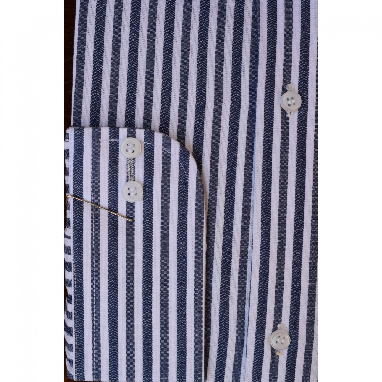 White Light Blue Stripes Formal Shirts For Men