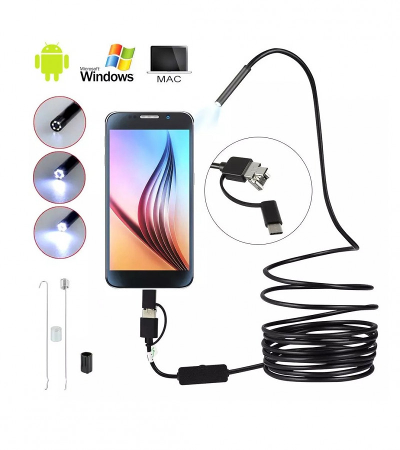 In TYPE C/ MICRO USB/ PC ENDOSCOPE CAMERA Sale price