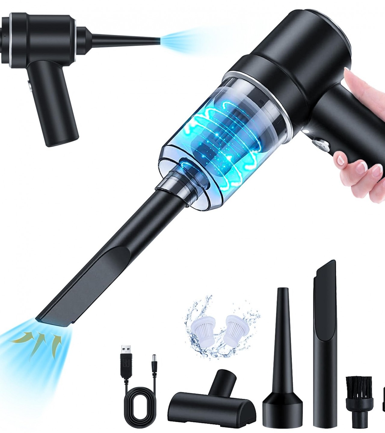Powerful Rechargeable 3 In 1 Dual Mode Cordless Handheld Wireless Handy Portable light weight Vacum
