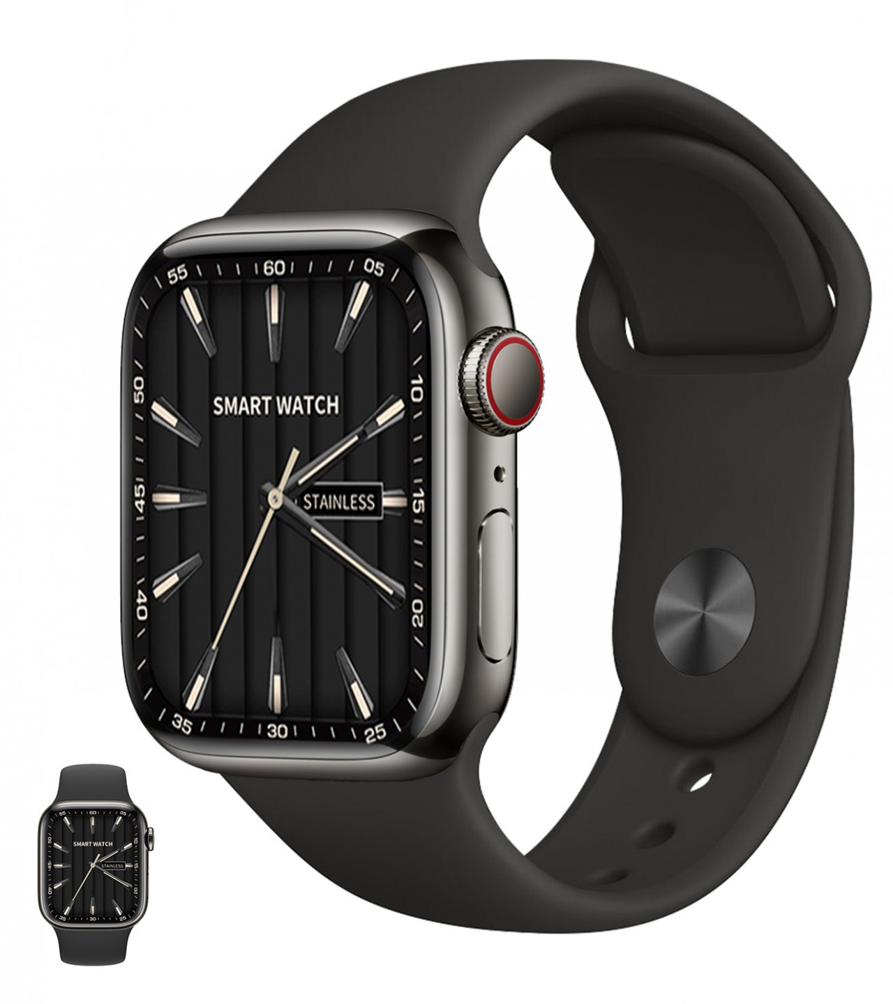 Watch 9 Max Series 9 Smartwatch (2.19 Inch IPS) 22mm Strap WITH Laxasfit APP Black