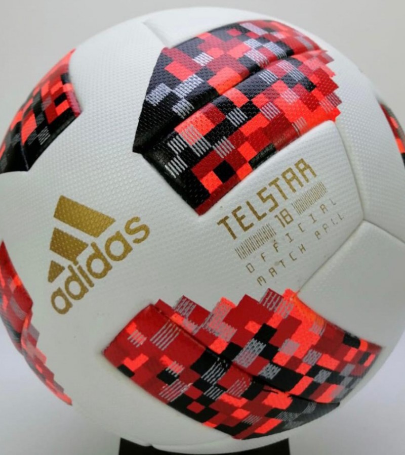 Football Telstar Black & Red Color 2018