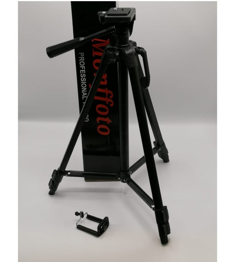 Tripod D440 Model For Mobile & Cameras Edition For Video And Stills With Smooth Head - Black