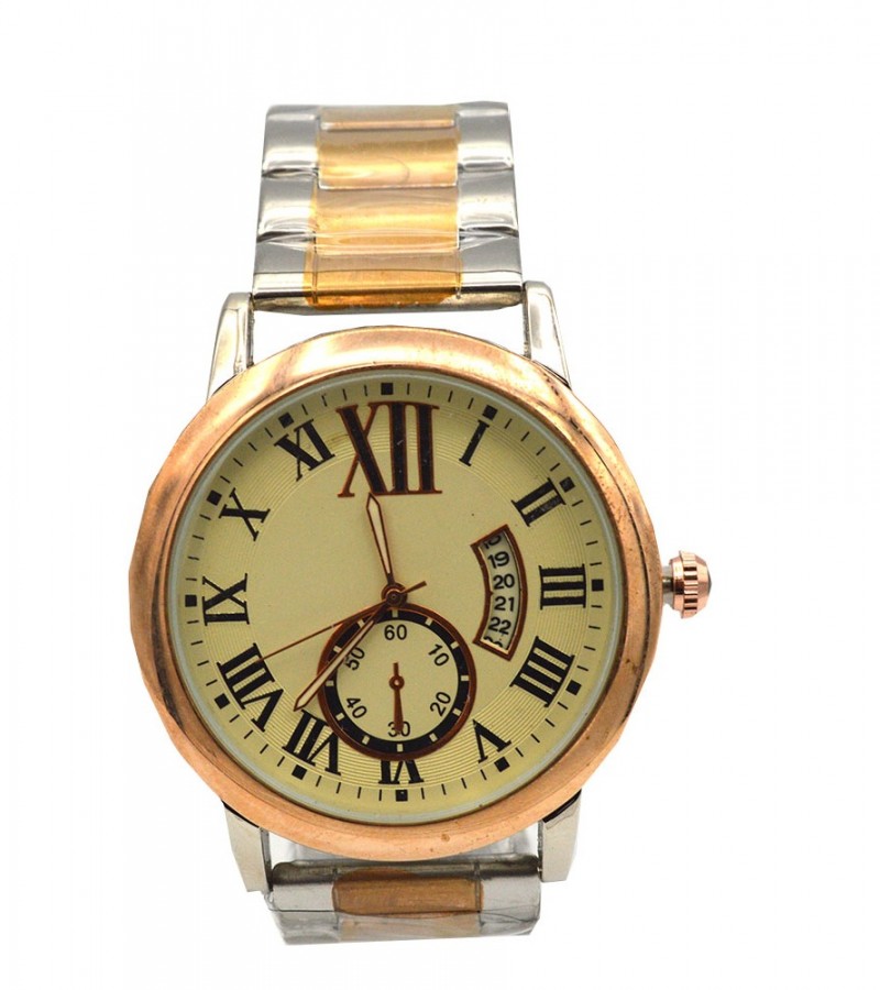 Two Tone Strap Color Hot Watch For Men