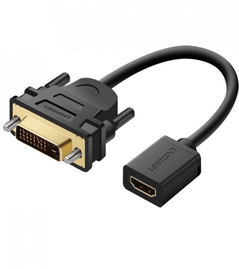 UGREEN 20118 HDMI Female To DVI 24+5 DVI-D Male Adapter Gold Plated