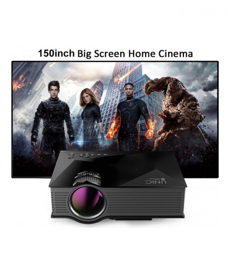 UNIC UC68 multimedia Home Theatre 1800 lumens led projector with HD 1080p