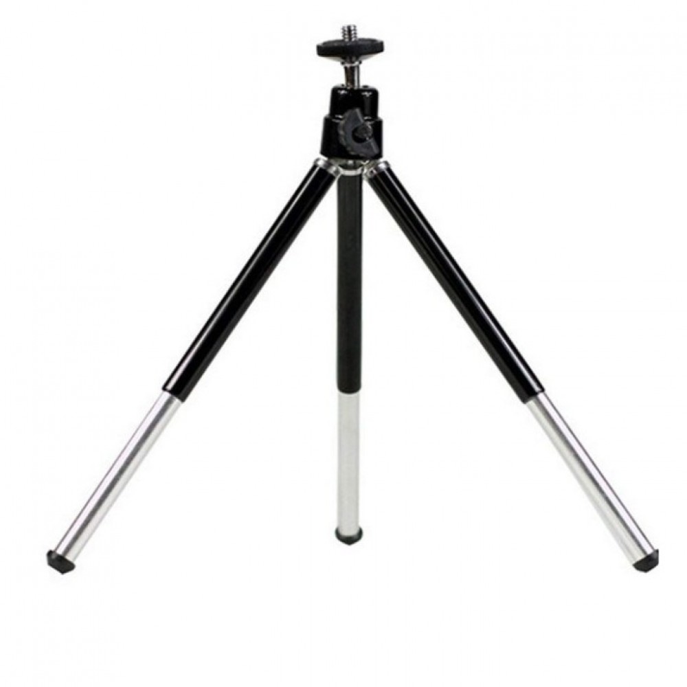 Universal 18X Zoom Telephoto Lens With Tripod Telescope For Mobile Phone Camera Lens - Black
