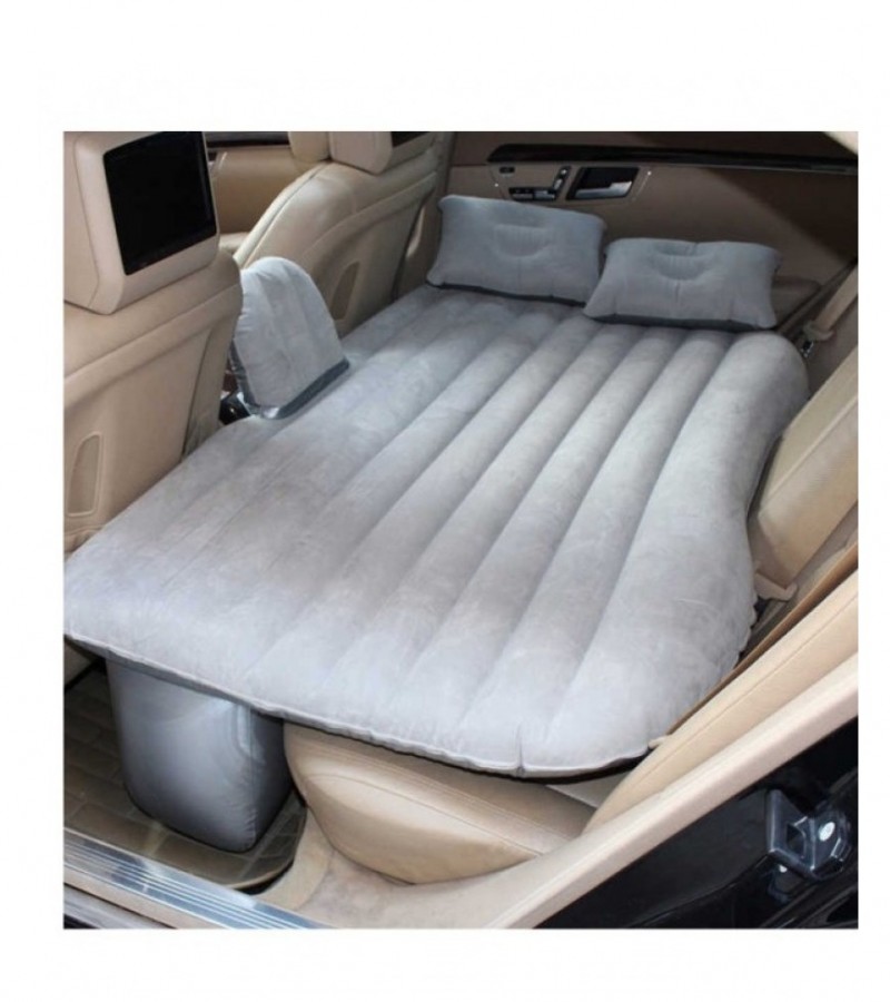 Universal Car Air Mattress Travel Bed Inflatable - Gray