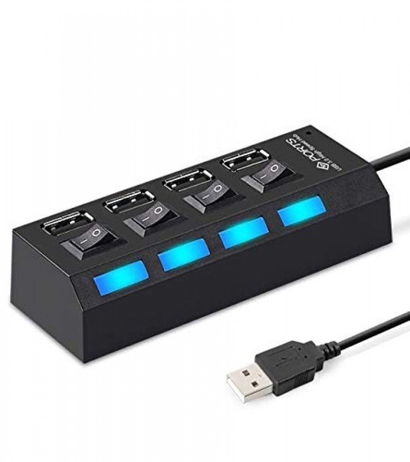 USB Hub 4 Port 2.0 With Button