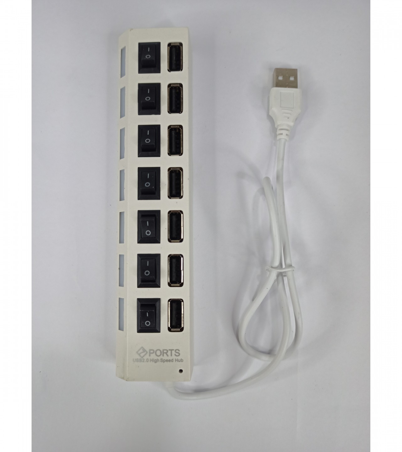 USB Hub 7 Port 2.0 With Switch and Lights
