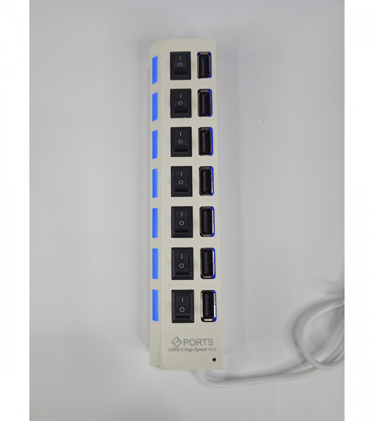 USB Hub 7 Port 2.0 With Switch and Lights