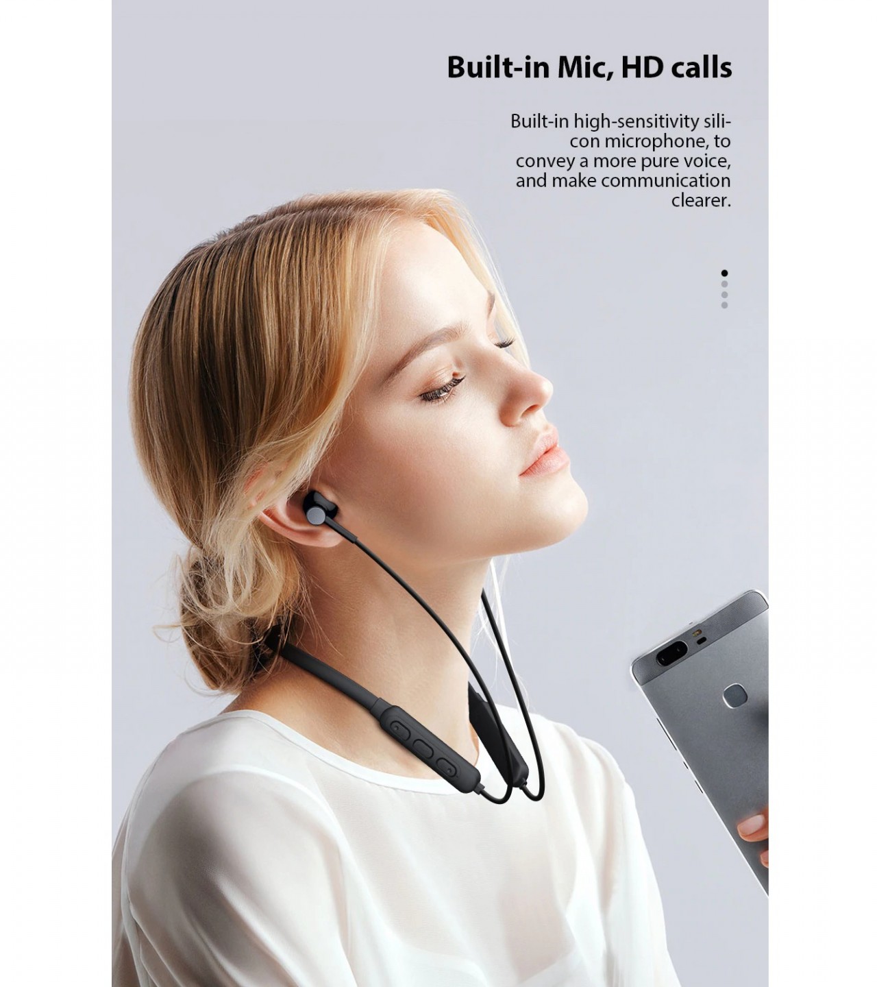 V38 Sports Wireless Bluetooth Neckband - V38 Neckband Headphones with 20 hours Battery Backup