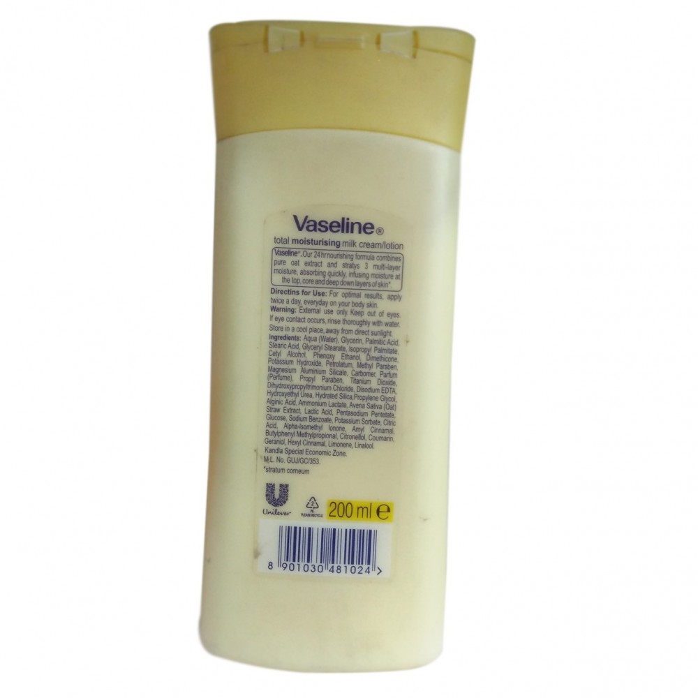 Vaseline Total Moisture Oat Extract Milk Cream - 200 ML