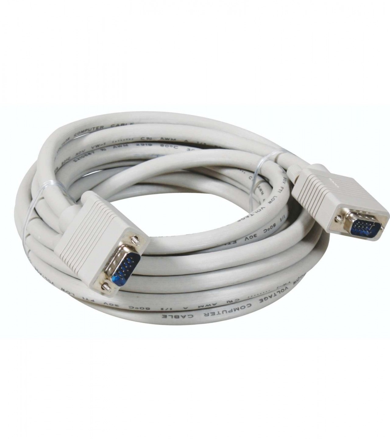 VGA Cable Male To Male OD 8MM 5m