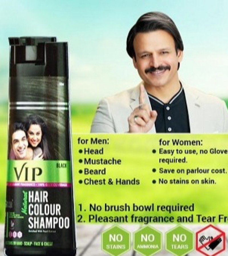 VIP Hair Colour Shampoo - 180ml - Sale price - Buy online in Pakistan -  