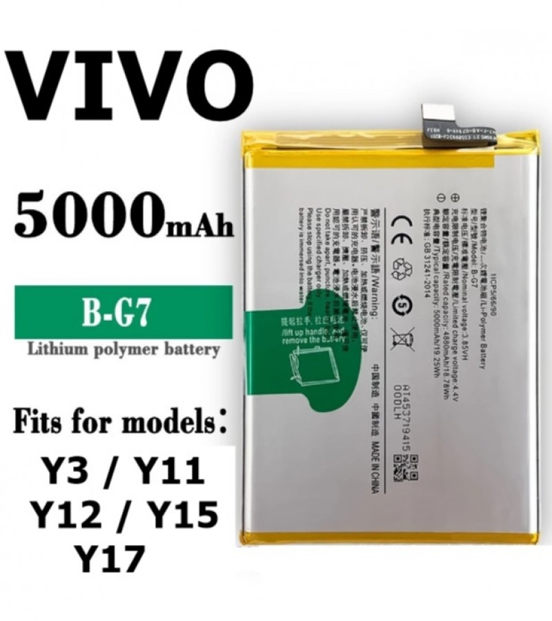 Vivo Y3 / Y11 / Y12 / Y15 / Y17 Battery Replacement B-G7 Battery with ...