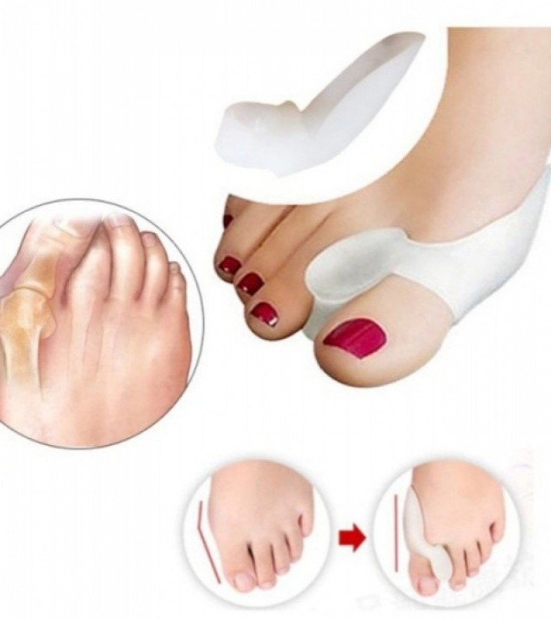 1 Pair Silicone Gel Bunion Protector Toe Straightener
