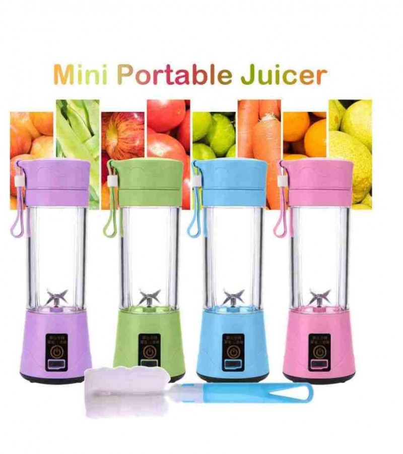 380ml 4 Blade Mini Portable USB Electric Fruit Juicer Blender Maker Juice Shaker